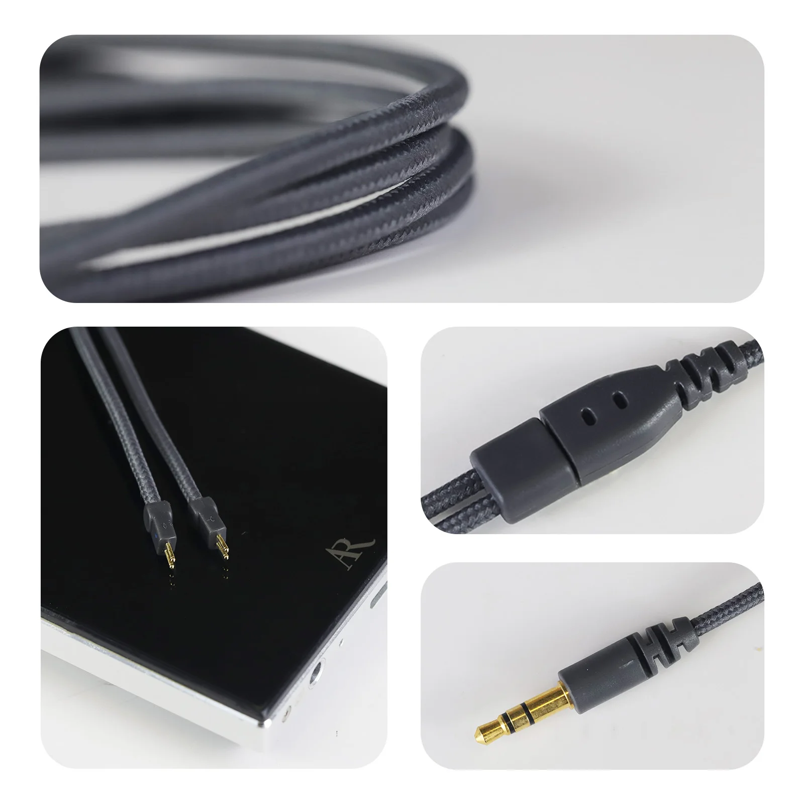 OKCSC 0.78 2 PIN Upgrade Earphone Cable for FIIO FD1/FH1s/SHUORE CONDUCTOR/TANSHJIM 3.5mm Oxygen Free Copper Gold-plated Plug