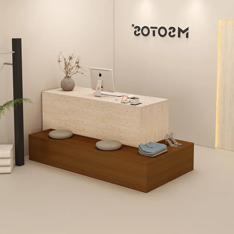 ​​Modern Minimalist Corner Cashier Nordic Creativity Desk Reception Counter Women Boutique Salon Store Office Furniture FYRD​​