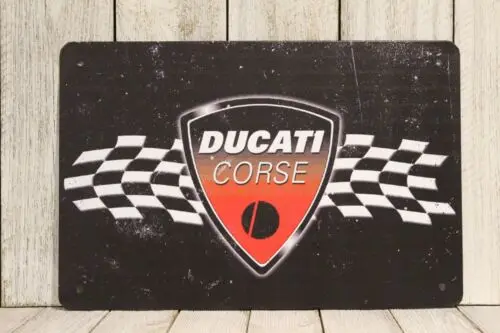 m1,Ducati Motorcycles Tin Sign Metal Poster  Racing Italian Bike 97-Aluminum