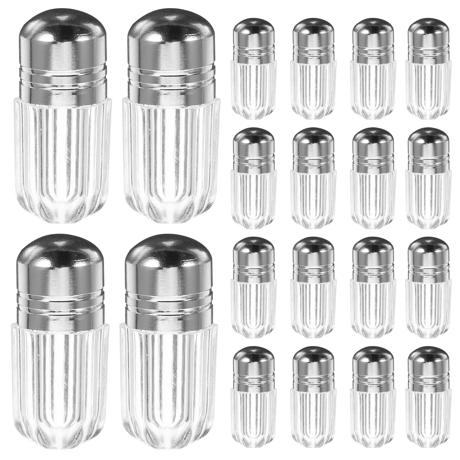 

20pcs Clear Plastic Travel Pill Bottle Empty Capsule Containers Candy Storage Vial Case Powder Holder Tablet Box