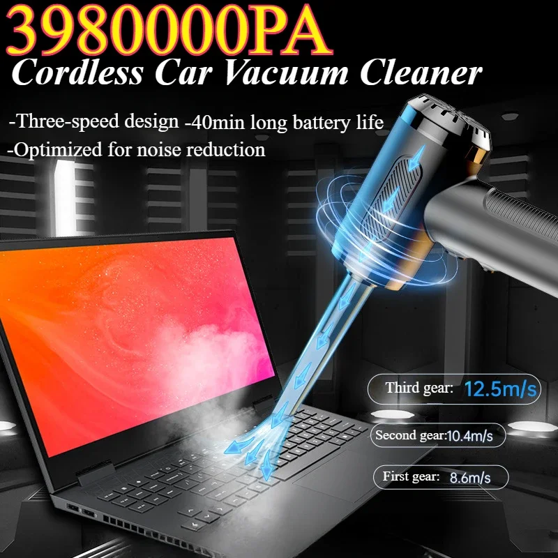 Portable Mini Cordless Dust Blower Household Small Handheld Vacuum Cleaner Wireless Cleaning Machine for Home Car Computer Case