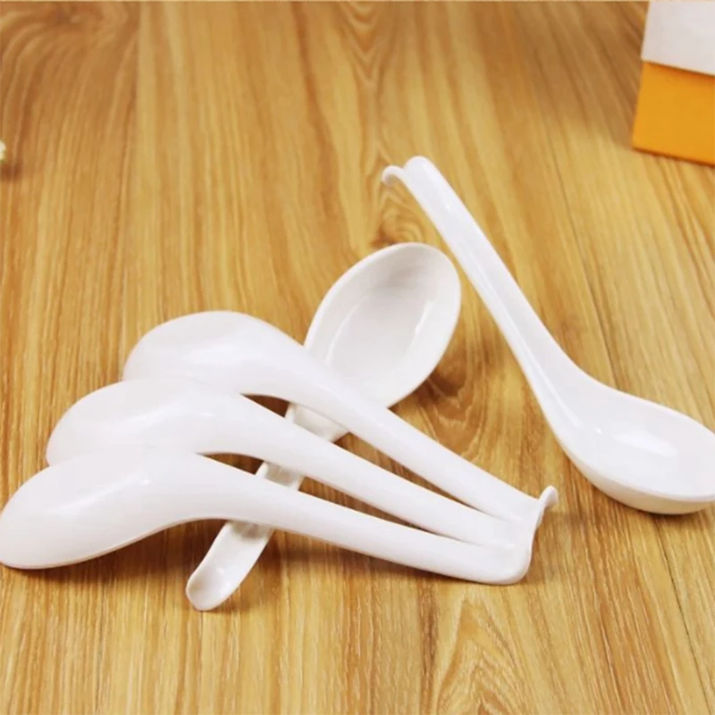 Soup Spoons,45Pcs Japanese Style Spoons Creative Rice Spoons Chinese Asian Soup Spoons With Long Handle For Restaurants