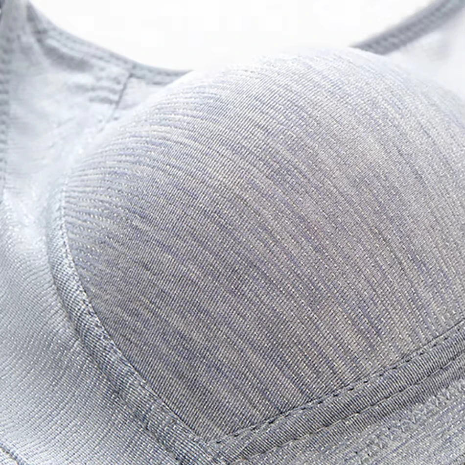 Podprsenka pro ženy, pohodlná, protiskluzová, push-up sportovní podprsenka s širokými ramenními popruhy, hrudní vycpávka pro ženy, prodyšné spodní prádlo - náhled 6