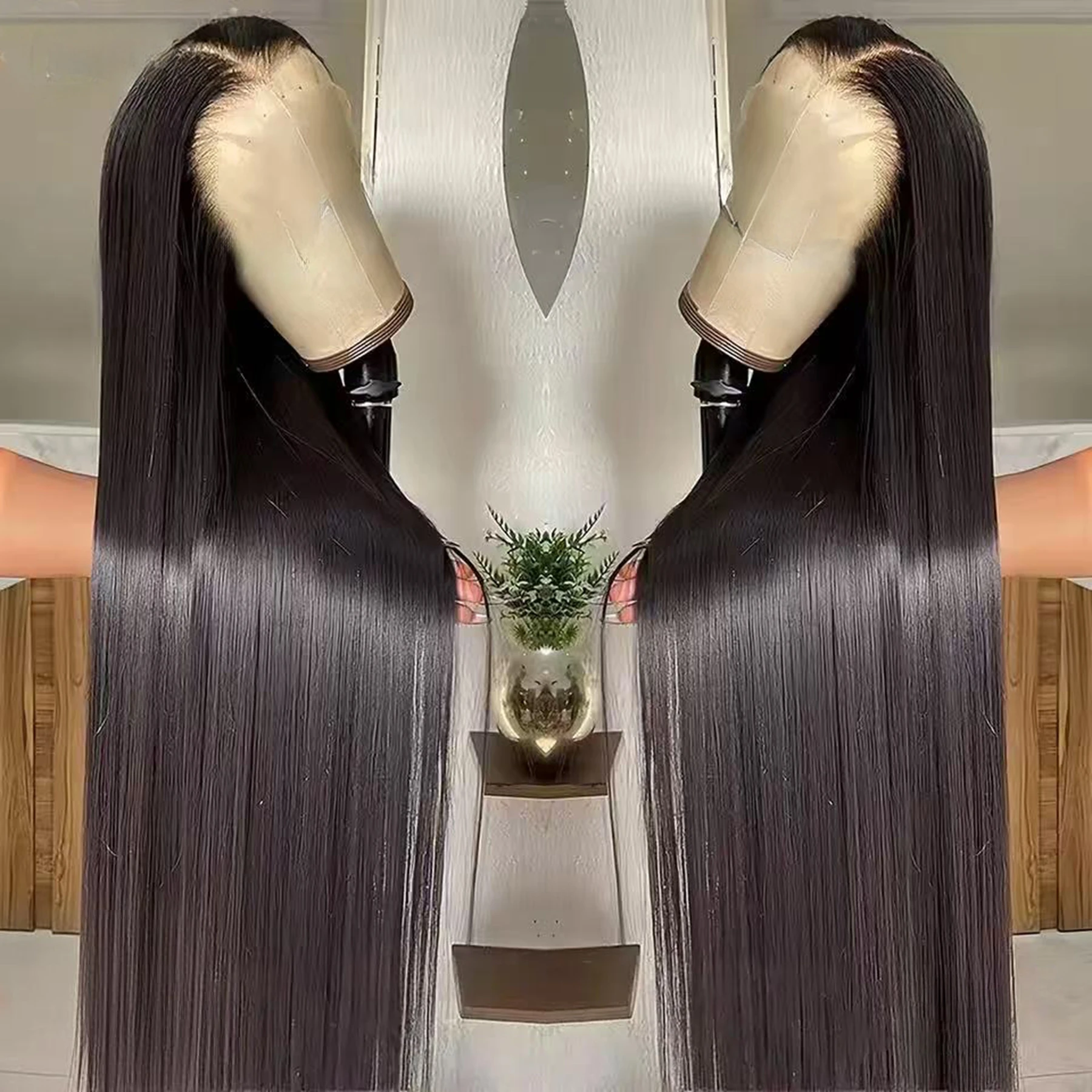

Прямой синтетический парик 13X4X1 HD Full Lace Front для женщин, цвета: 99J красный, бордовый, имбирный, 613 медово-русый, коричневый, с предварительно выщипанной линией роста волос