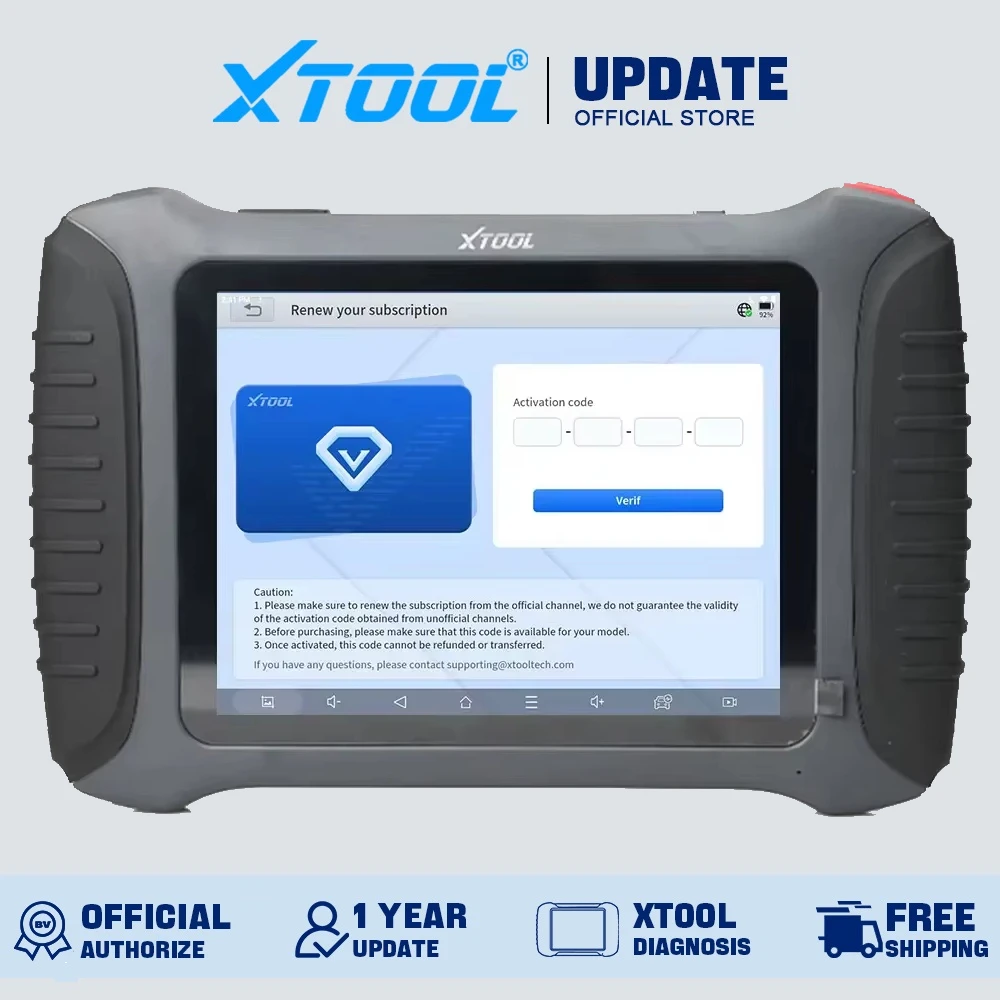 Официальный диагностический инструмент XTOOL IP819 IP900 IP900BT IP900S IP919PRO IP919MAX A80 A80PRO MASTER EZ400PRO для автомобилей с годовой подпиской на обновления