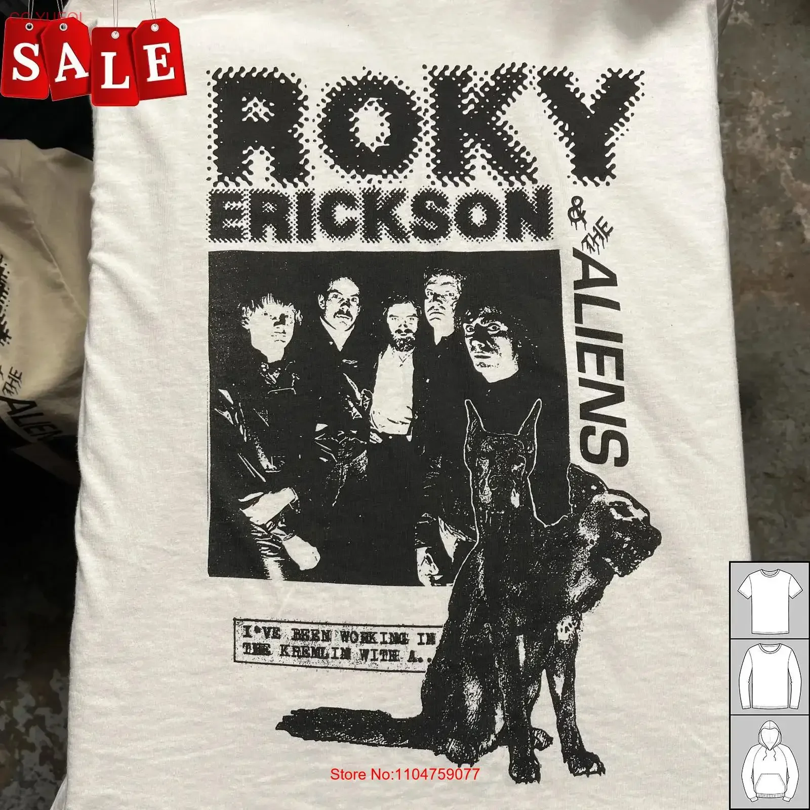 New Roky Erickson Bleib Alien band For Fans All Size T Shirt JJ504 vintage Washed Breathable Soft Unisex Slightly Stylish