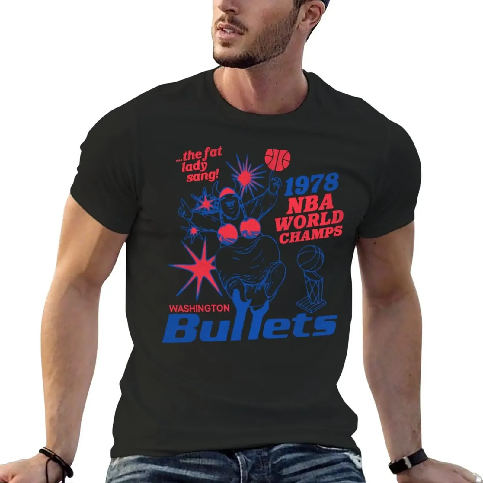

Washington Bullets '78 T-Shirt anime clothes Aesthetic clothing T-shirt men