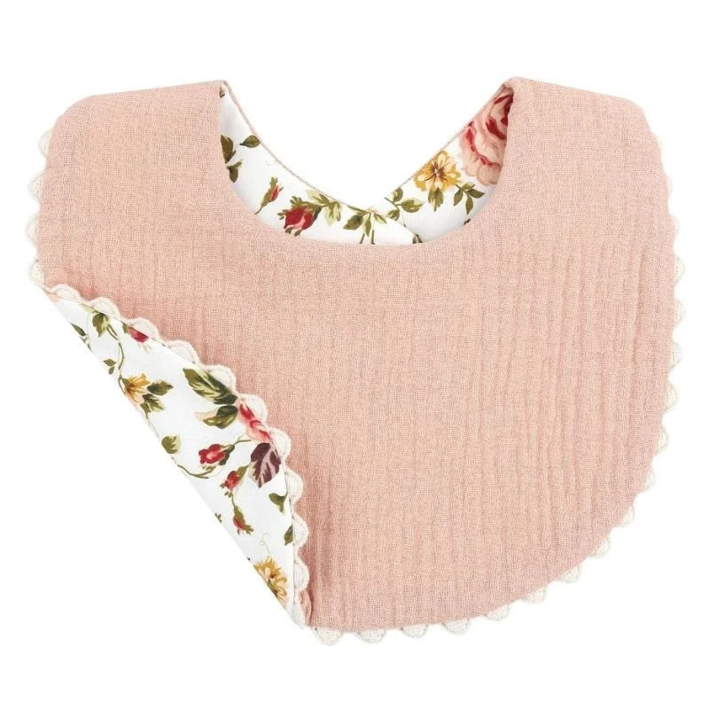 

JU64 Baby Bibs Unisex Boy Girl Breathable Drooling Bib Double Side Burp Cloth Bibs Infant Teething Bibs Feeding Bandanas