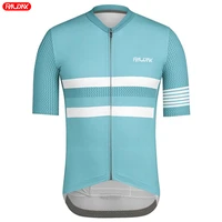 Raudax 2025 Jersey de ciclismo negro clásico, Top de carreras de manga corta, ropa de verano para ciclistas, Maillot, ropa para montar en bicicleta