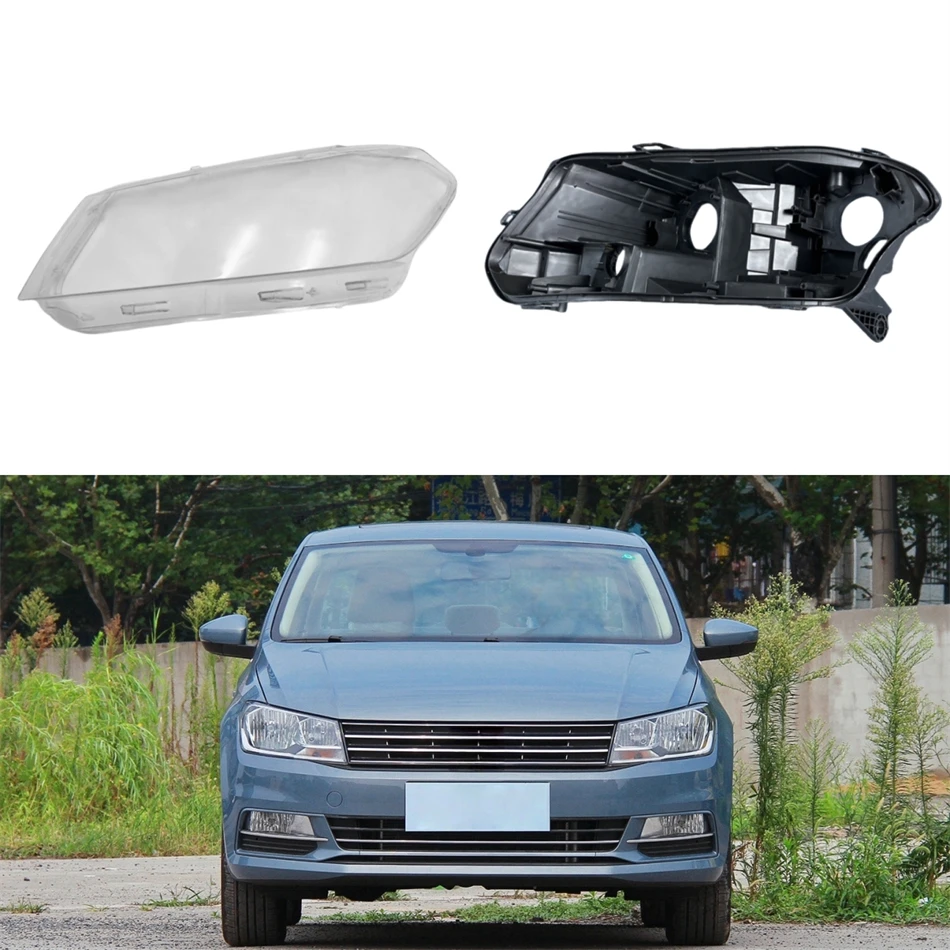 Para Volkswagen VW Gran Santana 2016 2017 2018: Nova Capa da Lente do Farol Dianteiro / Base do Farol