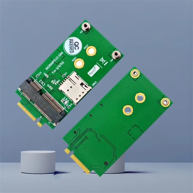 

Адаптер NGFF — Mini PCIE M.2 KEY B — Riser карты расширения Mini PCIE со слотом для SIM-карты NANO для сетевого модуля 3G/4G/5G для ПК