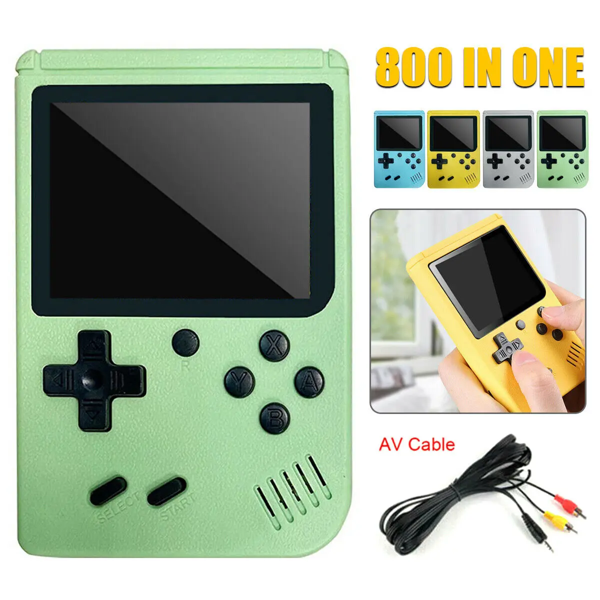 Built-in 400/500/800 Classic Games Arcade Retro Console Games Console for Game Boy Emulator TV Video Game Handheld Game Player
