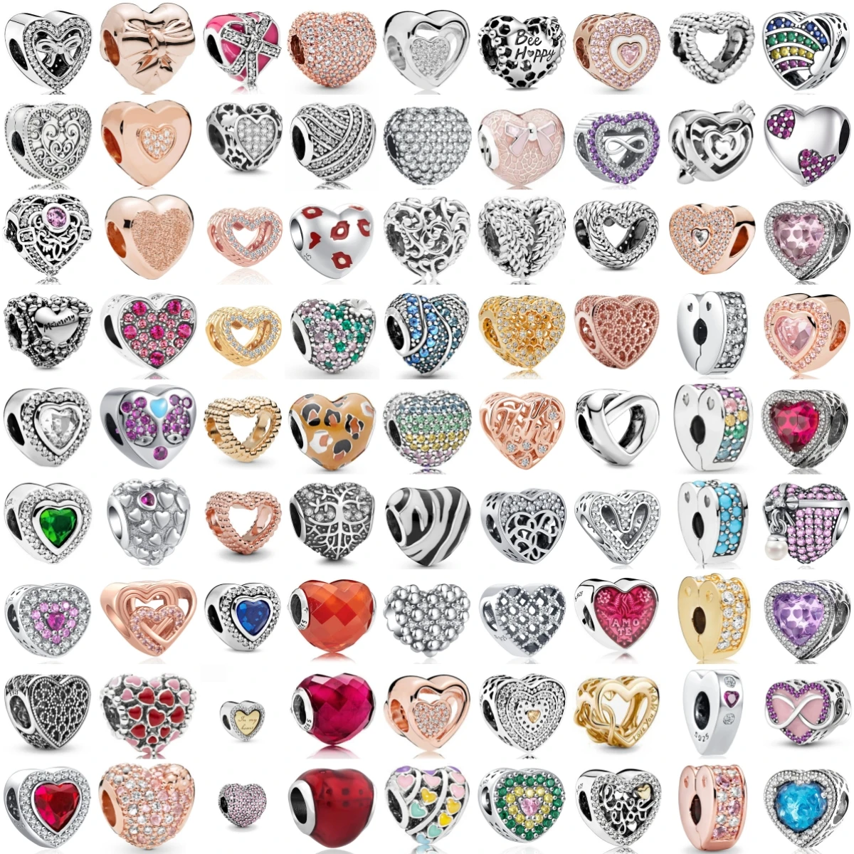 

Fashion 925 Sterling Silve Valentine's Day Series Loving Red Lips Blue Zirconium Charms Beads Fit Original Bracelet DIY Trinkets