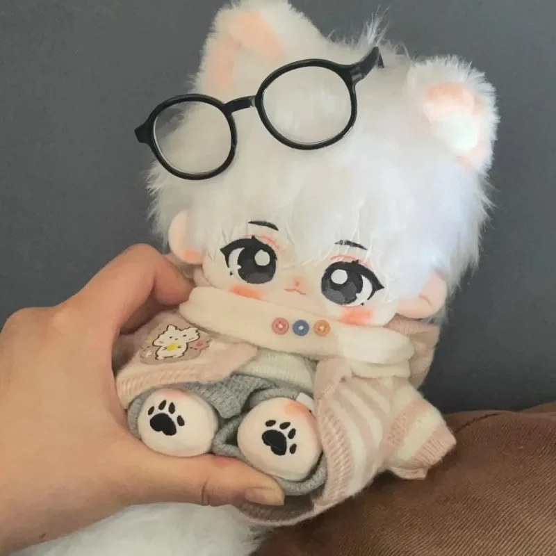 20CM Super Cute Boy Plush Doll Toys No Attribute Cotton Dressing Doll Collection Exquisite Figure Doll with Big Tail Xmas Gifts