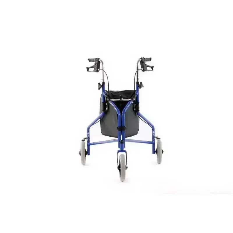 Elderly Folding Walker Shopping Cart Seat Can Sit Four Wheel Universal Grocery Shopping Walker Adjustable Height Trolley