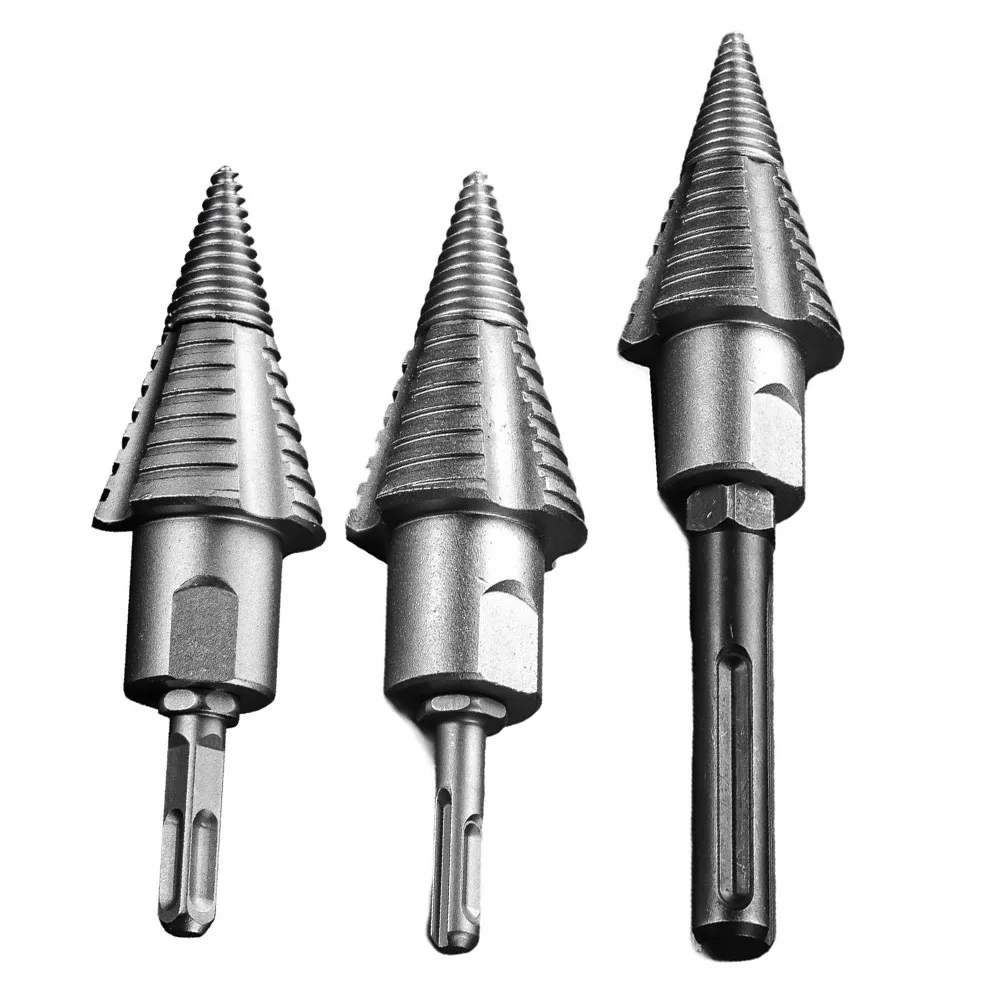 High Carbon Steel Firewood Drill Bit Compatible With SDS Enhanced Efficiency Tool Heavy Duty Drill Bit Easy Operation Drill Bit