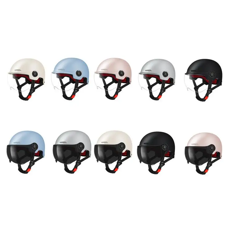 

2H Hardness Motorcycle Helmets With Visor Anti Glare Shockproof Cycling MTB Bike Motorcycle Bicycle Helmet biking Accessories