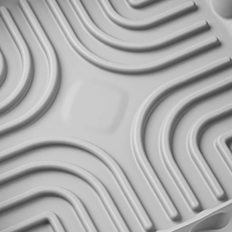 مقلاة هوائية متعددة الوظائف من السيليكون، مقاومة لدرجات الحرارة العالية، صينية خبز مربعة، فاصل الزيت #3