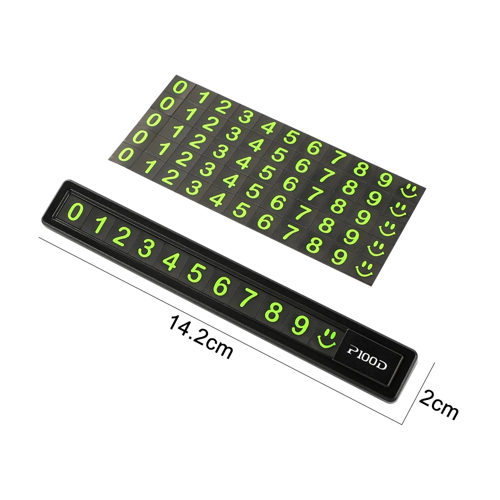 Temporary Car Parking Card Telephone Number Card Hidden Parking Plate Auto Accessories For Tesla Model 3 X S Y P100D SpaceX