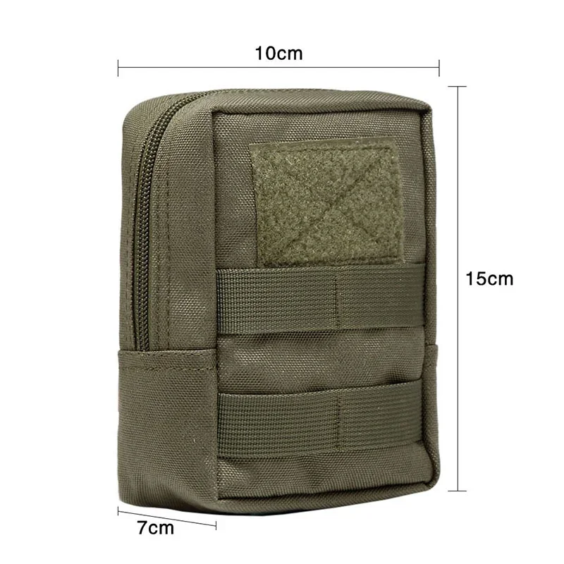 Tactical 600D Molle Waist Bag Men Mobile Phone Pouch Belt Fanny Pack Utility EDC Pack for Outdoor Camping Hunting Accessories