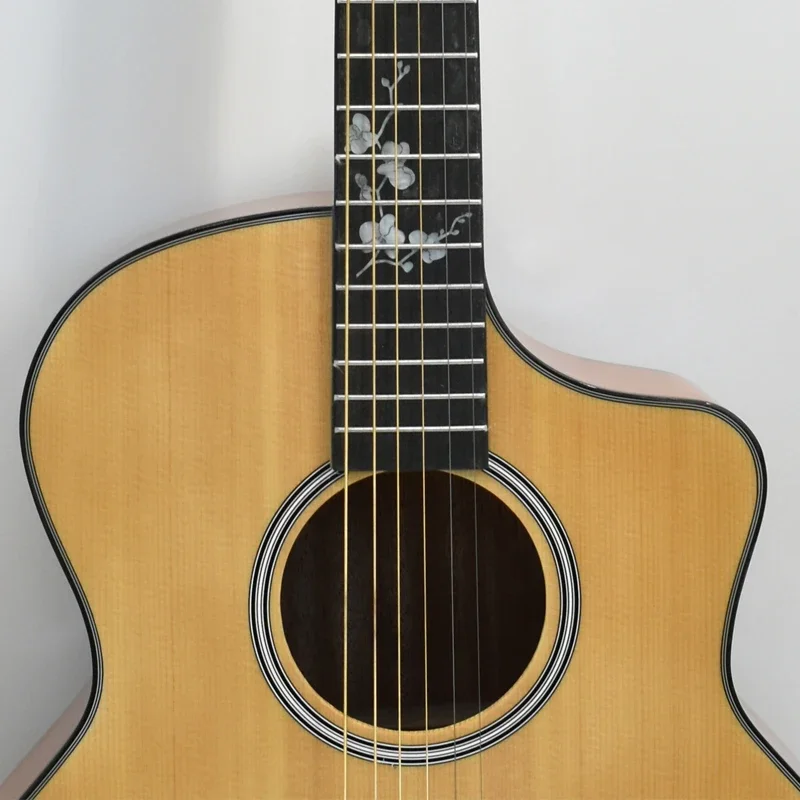 NestBody Gloss Acoustic JEwith Top, Épicéa Massif, 256 Côtés RosFrederick Geake, Haute Qualité, 40"