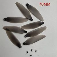 Universal Folding Propeller Blades Plastic Black Remote Control Drone Parts 64mm/70mm Quadcopter Spare Blade