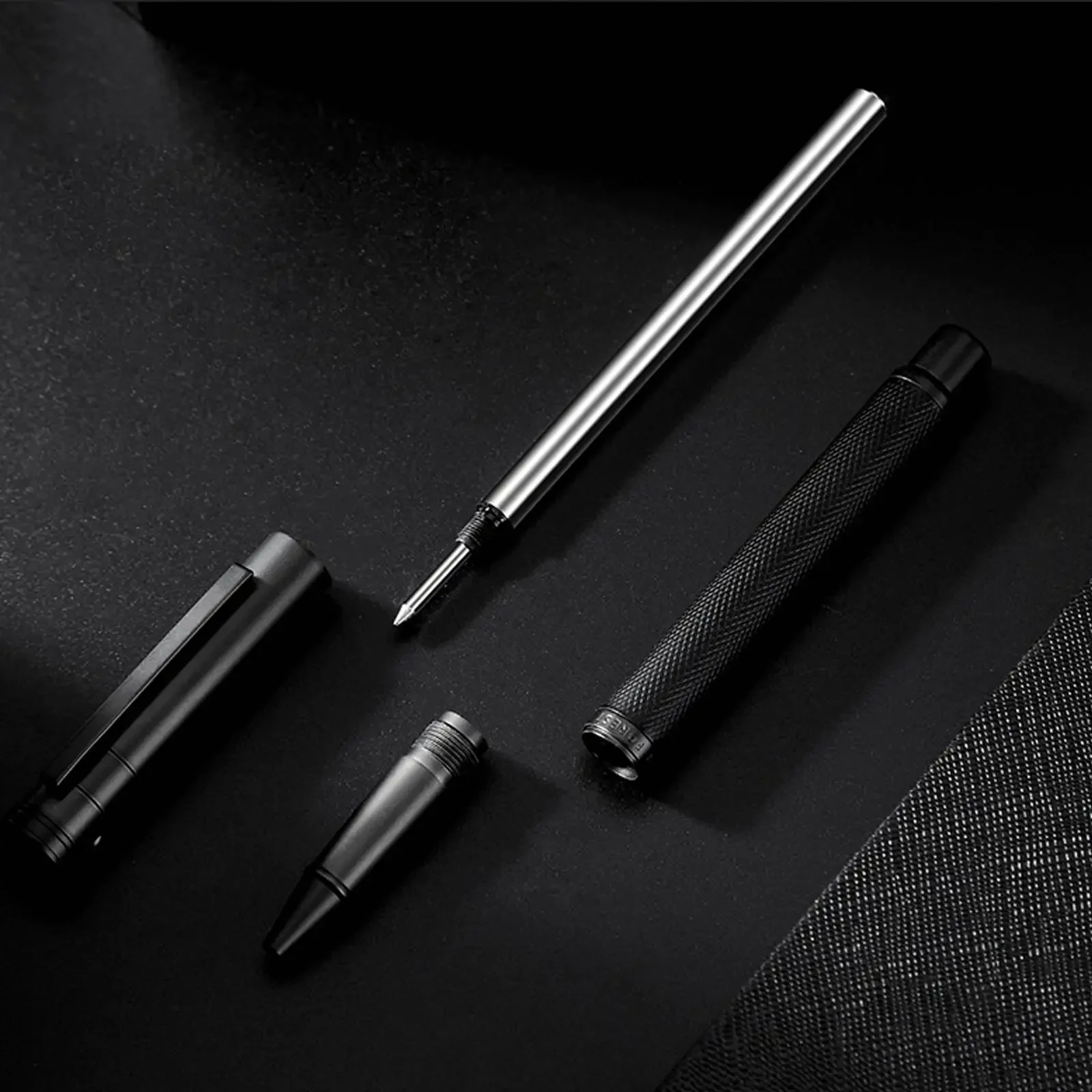 Imagem -04 - Hongdian Floresta Negra Rollerball Pen Canetas de Tinta Escrita Suave Estilo Simples Business Office Signature Papelaria Ponto 0.5 mm