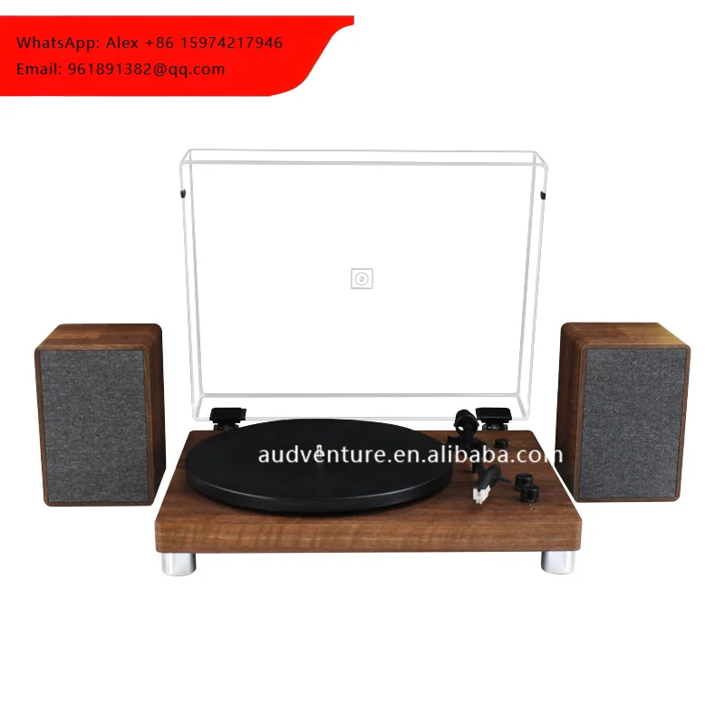 Manufacturers Direct Selling Texture Wooden Turntable Professional Turntable Record Player