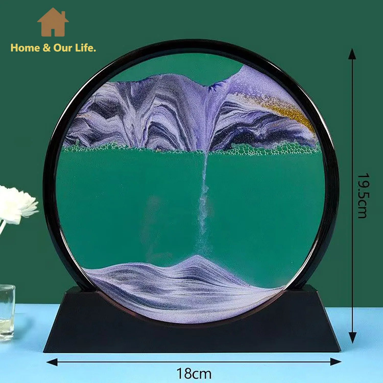 

3D Dynamic Flowing Sand Art: Unique Decor for Home & Workspaces