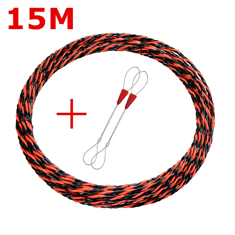 Elektriker-Einfädelgerät, 5/10/15/20/25/30/50 m, Kabel, Draht, Einfädler, Abzieher, Blei, Gerät, Bau, Elektriker, Handwerkzeuge