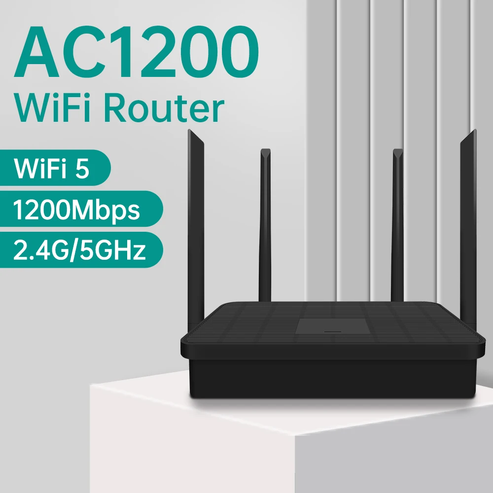 

1200Mbps WiFi Router WiFi 5 Network Dual Band 2.4G/2.5GHz Access Point Wireless Ethernet repeater Wi-Fi Extender With Antenna