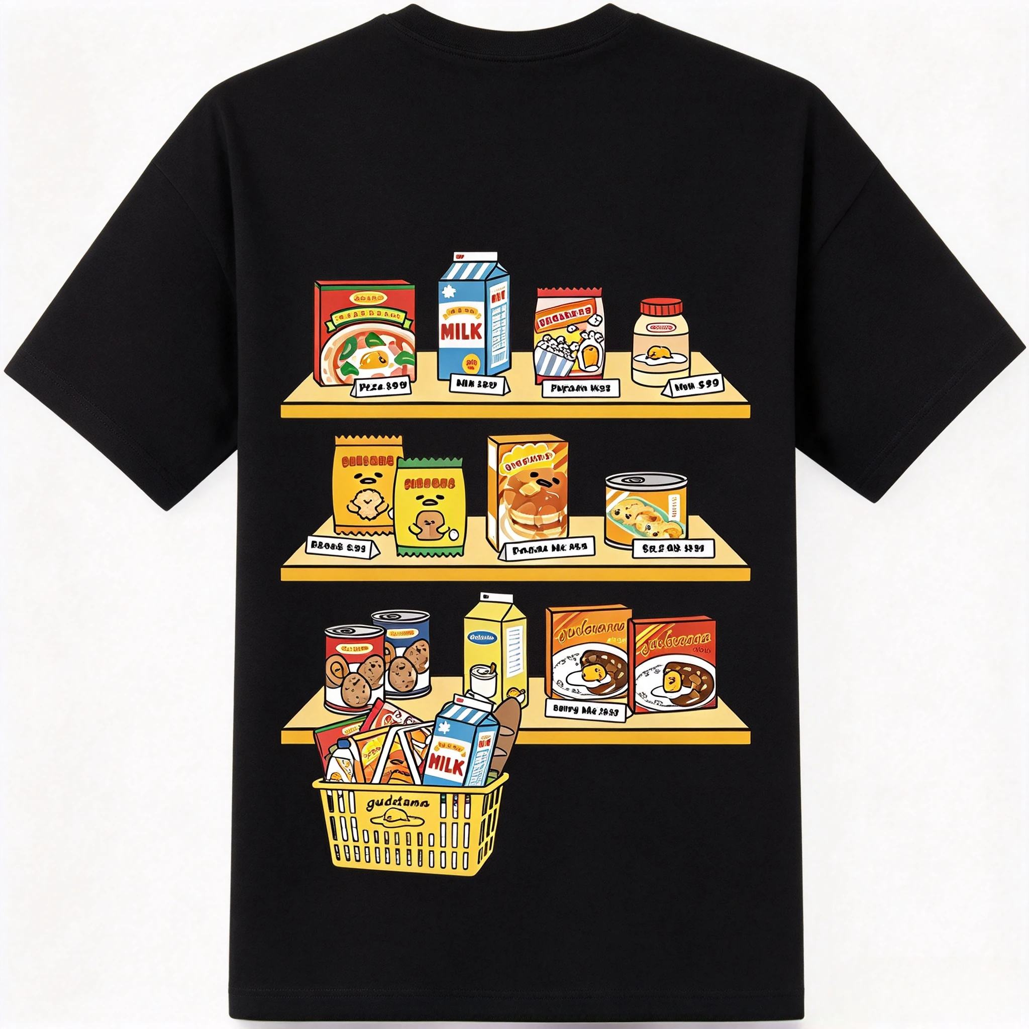 Women'S Fashion Mart - T-shirt imprimé Sanrio Gudetama, motif de