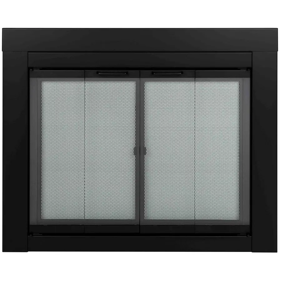 

AT1001 1111 fireplace screen, Black Medium