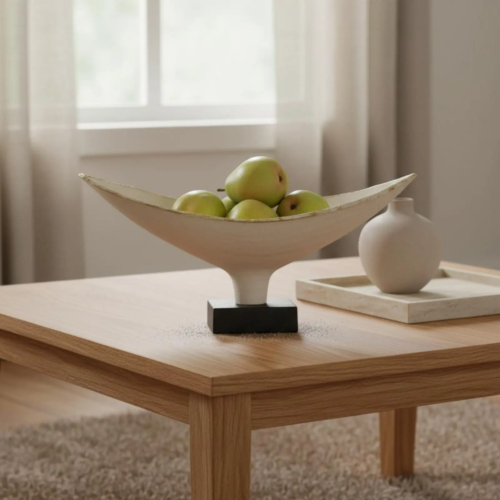 

Wabi Sabi Fruit Tray Modern Minimalist Decor Tray Bowl Decorative Rustic for Sales Office, Living Room