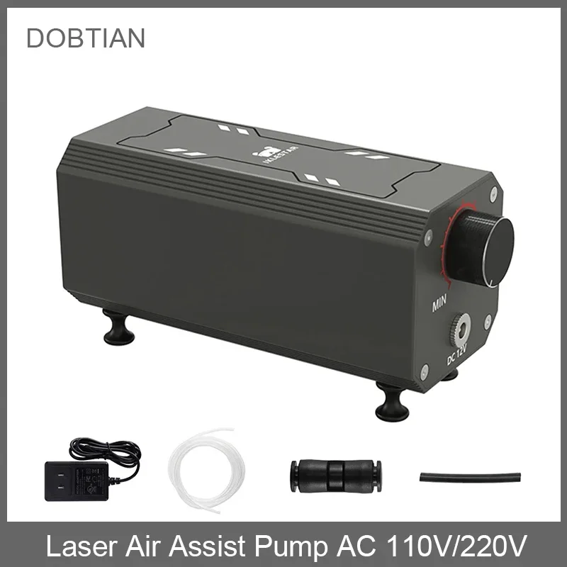 Laser Air Assist Pump AC 110V/220V Air Assist Compressor for Laser Cutter and Engraver Adjustable 10-30 L/Min