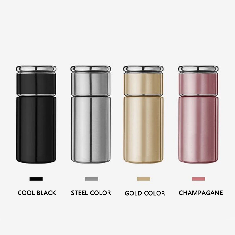 Tea Infuser Bottle Coffee Thermos,Stainless Steel Tea Water Separation Cup,Office Portable Double Wall Vacuum Insulated WaterCup