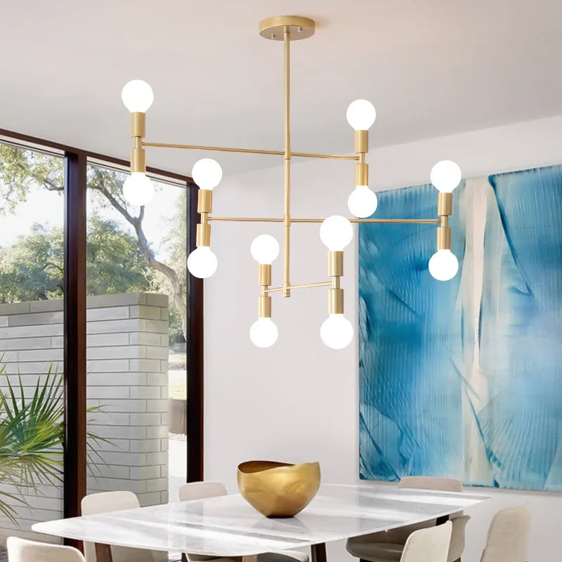 Nordic postmodern molecular pendant light modern minimalist creative dessert shop bedroom bar counter pendant light
