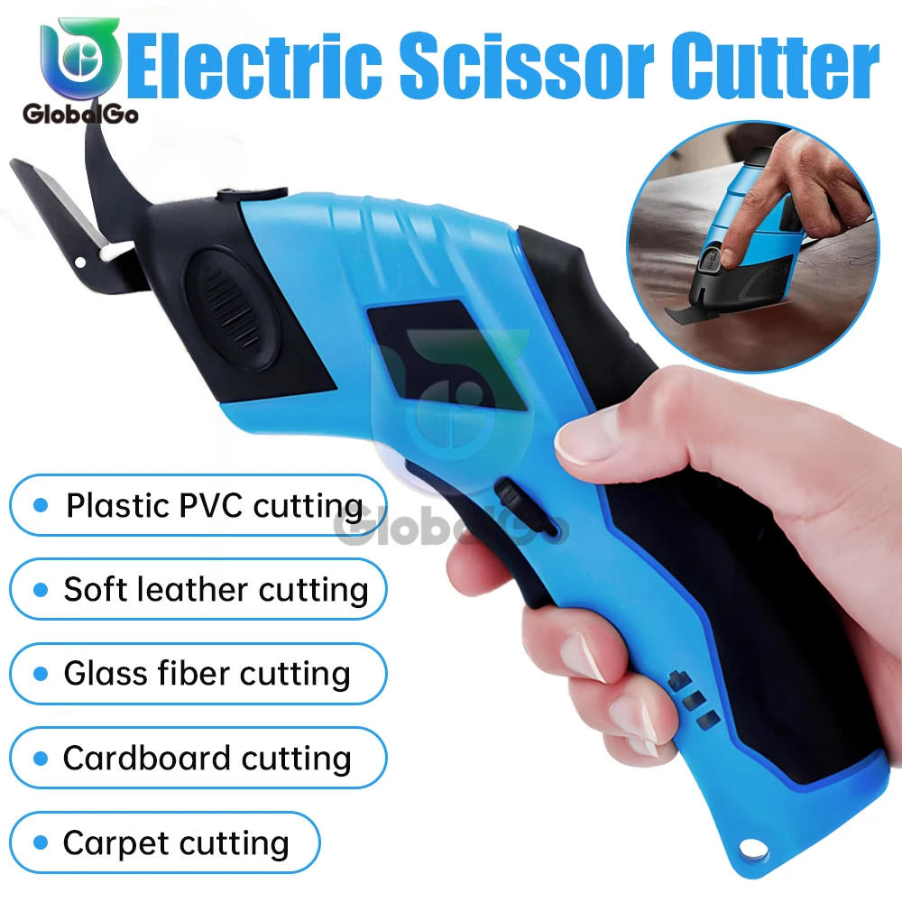 

Electric Scissors Cloth Cutting Machine Lithium Charging Leather Sewing Tailor Scissor Tungsten Steel Blade Portable Hand Tool