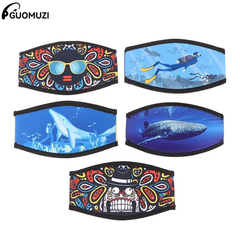 Correa de neopreno para máscara de buceo, cubierta cómoda y acolchada, protección para el cabello, accesorios de equipo para mascarillas de buceo