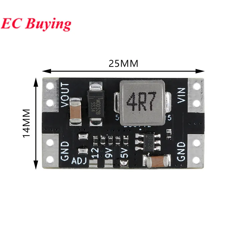 5Pcs/1pc XL3608 5V 9V 12V 2A Mini DC-DC Step Up Booster Switching Power Supply Module Switch Board 2.5V-11.5V Input Voltage