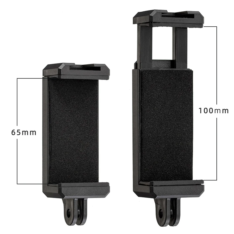 Phone Holder Clip Sports Camera Accessories Bracket Adapter for Iphone Huawei Samsung Tripod /4 Inch Nut Hole Selfie Accessories