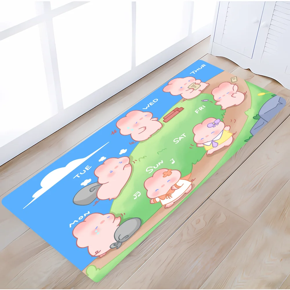 Carpet Rug Mat KONI PIG Bathroom Mats Outdoor Doormat Exterior Entrance Door Room Decorating Items Modern Home Decoration Custom