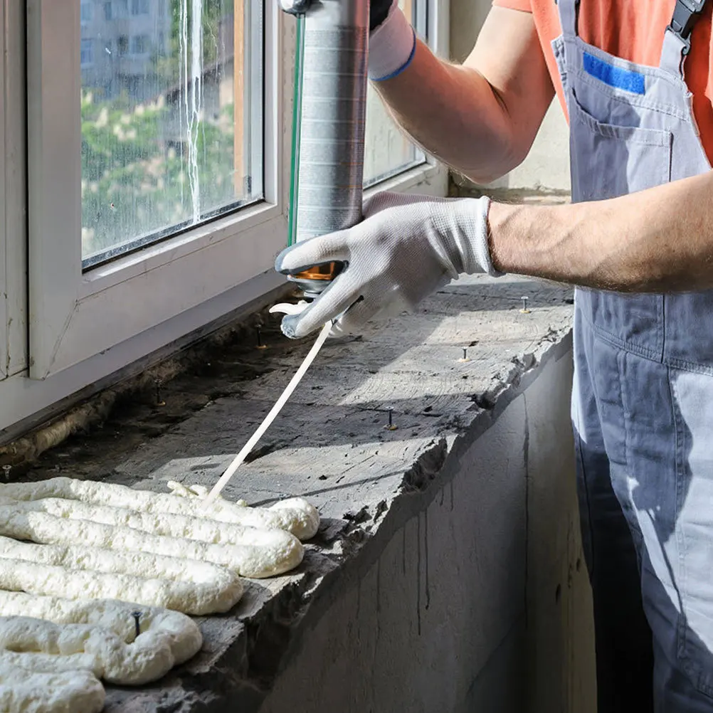 20pcs Foam Sealing Tubes Clear Plastic Spray Foaming Applicator For Gap Filling Wall Floor Repair Diy Epoxy Nozzle Extension