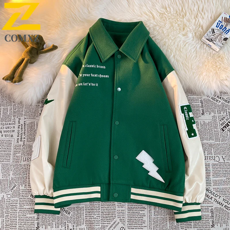 

EiAO Jacket Men's Korean Style Windproof Waterproof Autumn Winter Coat for Hiking Camping Fishing Trendy Casual Outerwear 2025