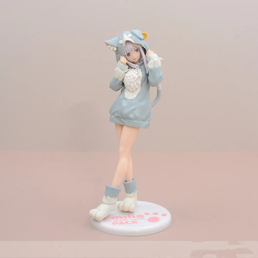 Luminasta Re: Life A Different World From Zero Ram/Rem Emilia Beatrice Fluffy Pack Ver. PVC Anime Action Figures Model Toy