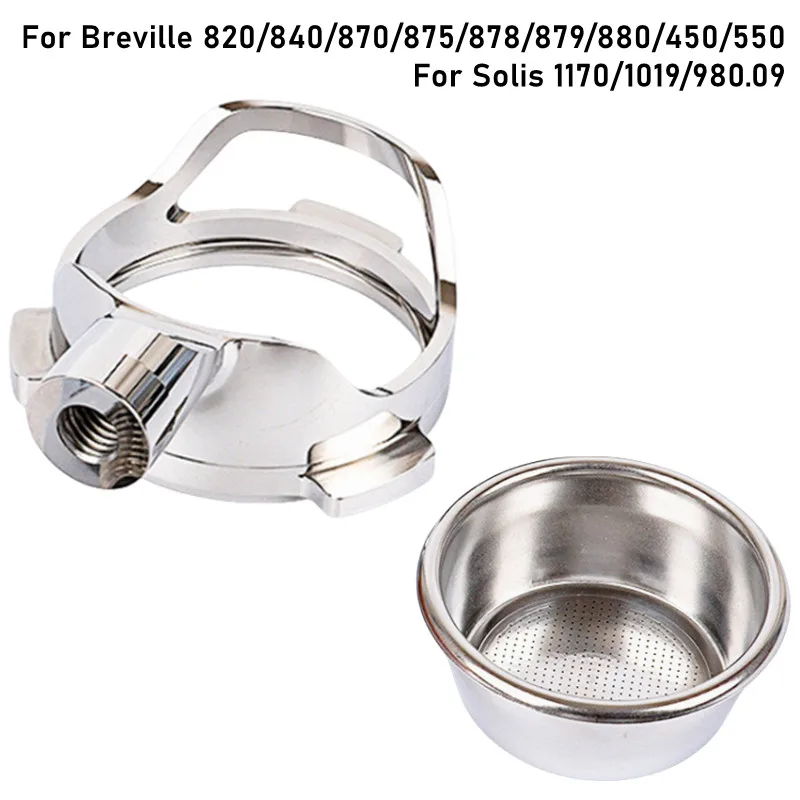 Hollow Out Head 54MM Coffee Bottomless Portafilter For Breville 820/840/870/875/878/879/880/450/550/Solis 1170/1019/980.09 Cafe