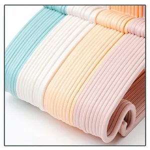 10 قطع رفوف ملابس الأطفال المحمولة البلاستيكية عرض المناشف الأوشحة الشماعات الشماعات ملابس الاطفال منظم Windproof معاطف الاطفال شماعات أعلى 10 بيع متجر الملابس عرض موقف - No9