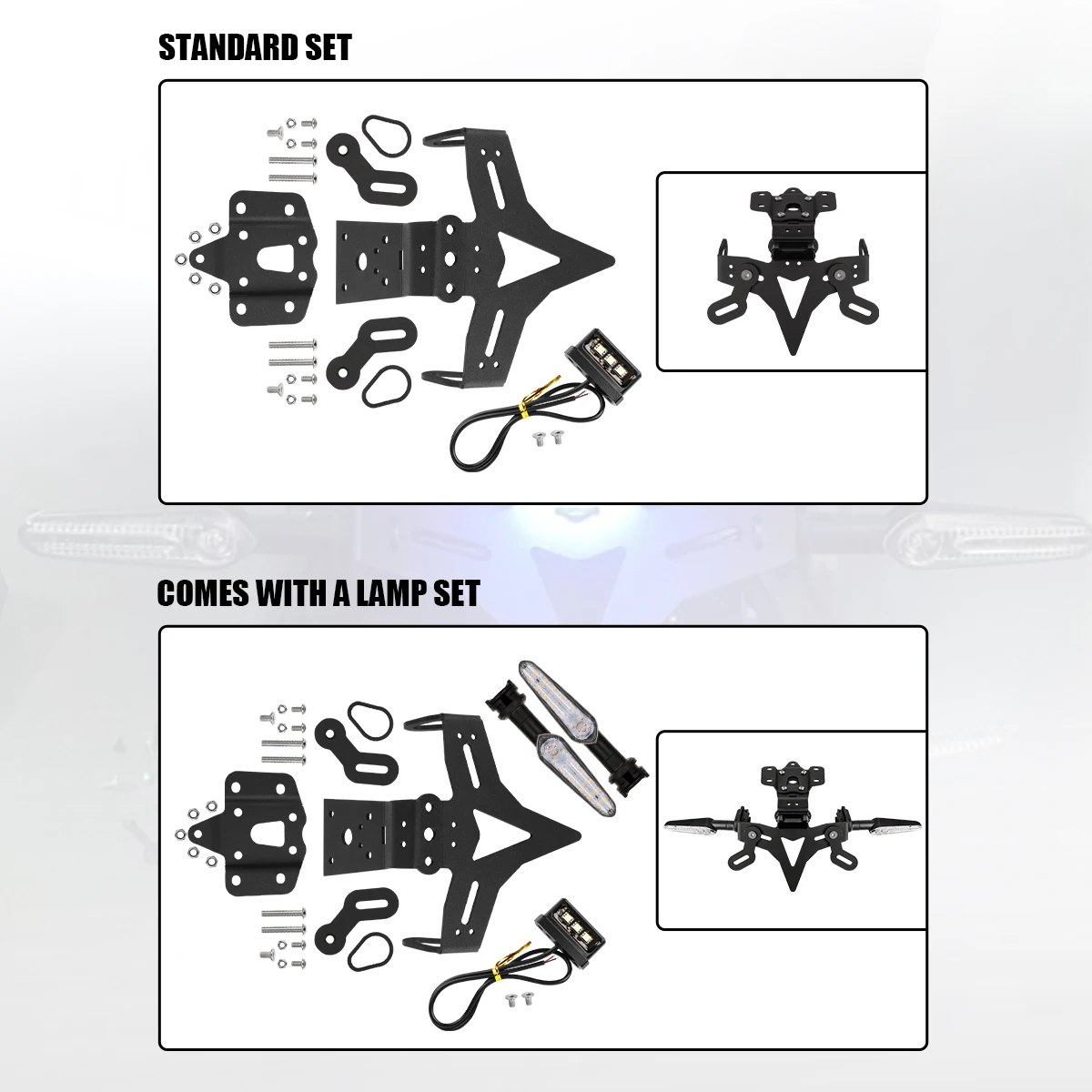 For Yamaha MT 07 MT07 FZ-07 FZ07 2023 2013-2022 Motorcycle Tail Tidy License Plate Holder Fender License Plate Frame Accessories - view 6