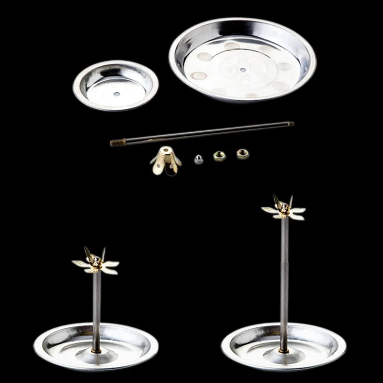 Y 9/11/15/18cm Diameter Incense Burner with Retractable Pole 12/24 Hours Coil Incense Stainless Steel Plate Ring Incense Rack