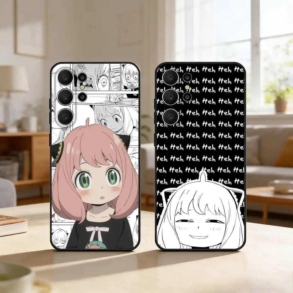 S-Spy ANIME X F-Family Phone Case For Samsung S26,S25,S24,S21,S22,S23,S30,Ultra,S20,FE,Lite,10,9,Black Cover